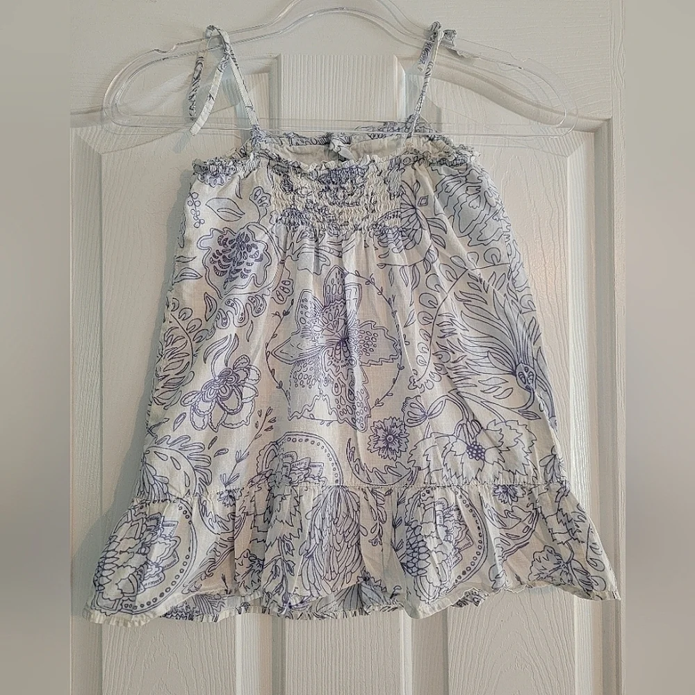 Gap Kids girls tie shoulder tank top